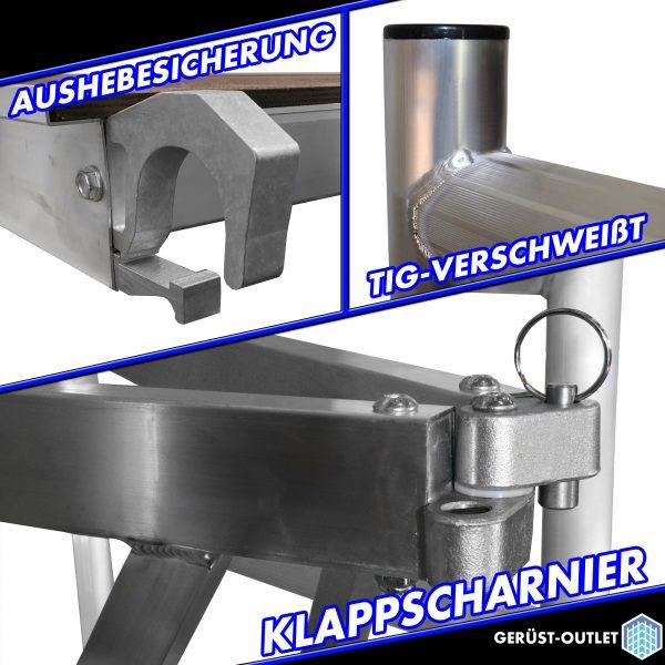 AC Steigtechnik “xPress Basic-SX” Zimmerfahrgerüst, ZiFa, Klappgerüst bis, 3,0 m