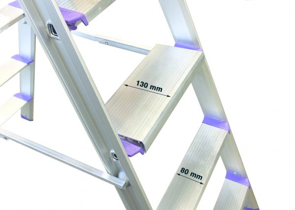 Rise-Tec Stufentritt doppelseitig, 650 mm Breite, RedLabel