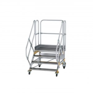 GÜNZBURGER Plattformtreppe 45° fahrbar Stufenbreite 1000mm