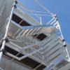 AC Steigtechnik Treppenturm, Gerüstturm mit 250 cm Plattformlänge, 135er Rahmenbreite,  4 m bis 14 m Arbeitshöhe