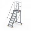 ALTREX Fahrbare Plattformtreppe mit 4 Rollen – mit Geländer und Handlauf, beidseitig *