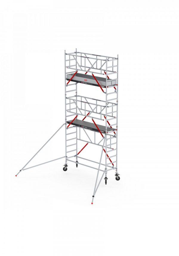 ALTREX RS TOWER 51-S mit Safe-Quick®2 Geländer – Aluminium Fahrgerüst schmal 0.75 m – 4,20 bis 10,20 m Arbeitshöhe