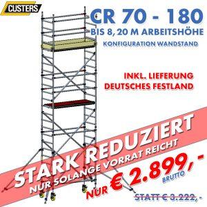AKTIONSANGEBOT: CUSTERS "CR" 70-180 bis 8,30 m Arbeitshöhe