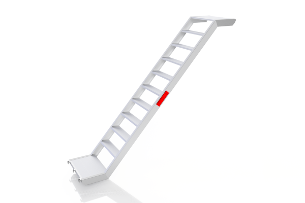 Blizzard Gerüstsysteme Alu-Podesttreppe 0,64 m für Feld 2,57 m