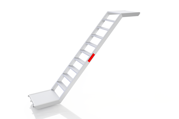 Blizzard Gerüstsysteme Alu-Podesttreppe 0,64 m für Feld 3,07 m