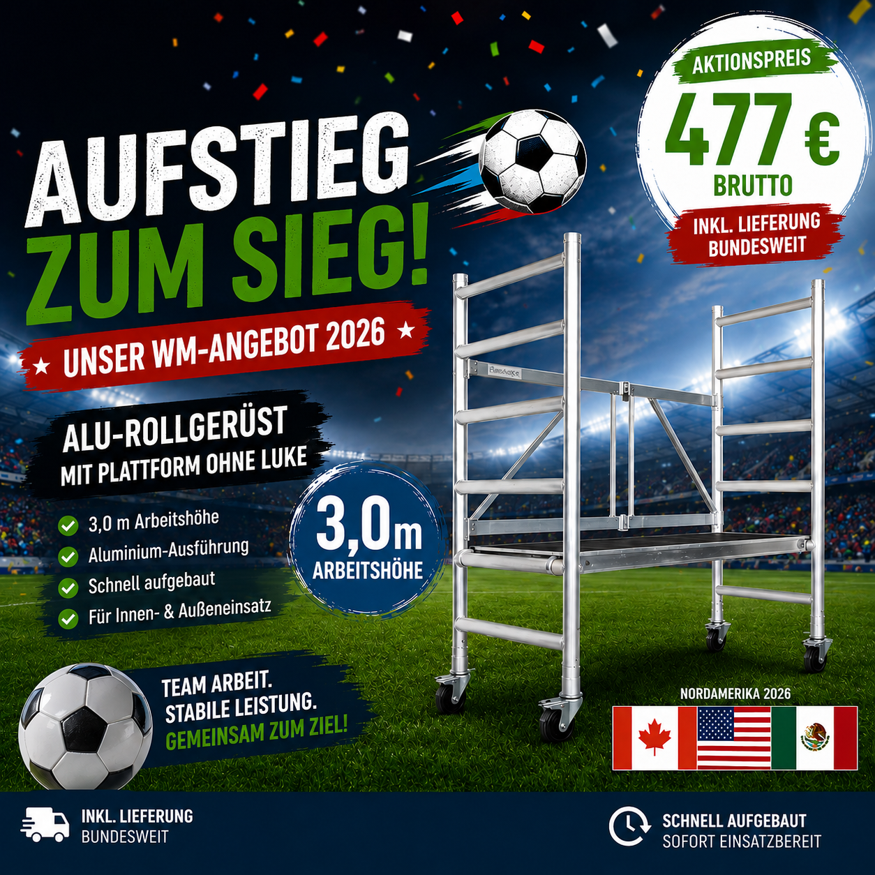 Kiezgerüst HWG – WM 2026 SONDERANGEBOT Kiezgerüst HWG - WM 2026 SONDERANGEBOT